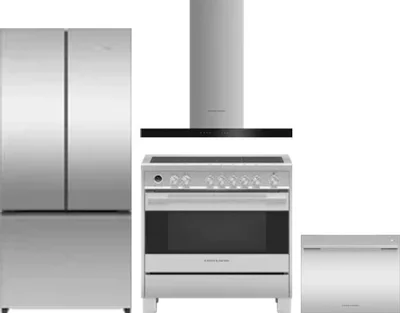 4 Piece Package Includes Refrigerator, Range, Hood And Dishwasher